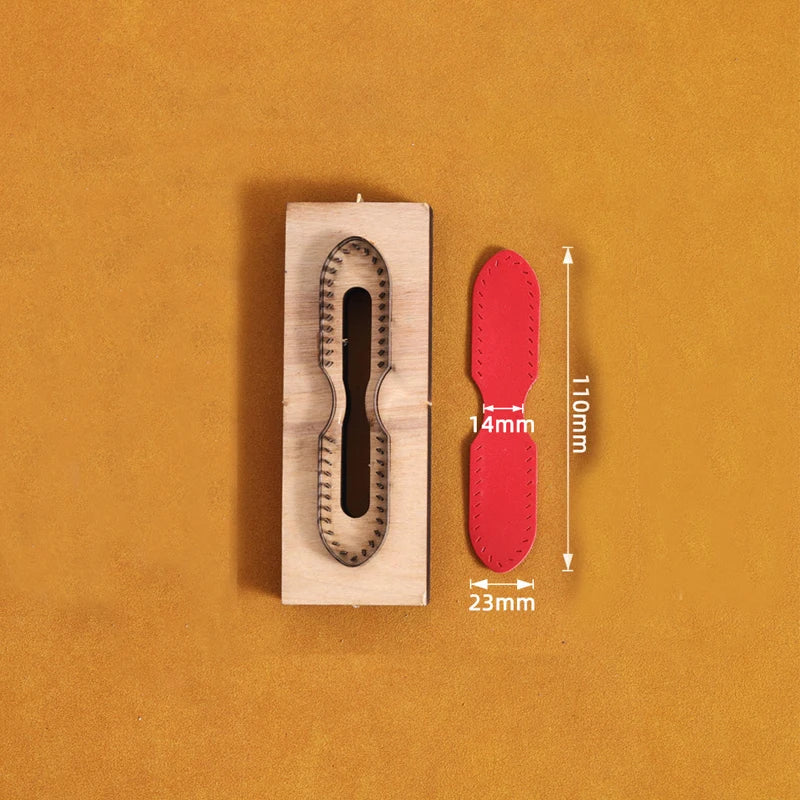 DIY Leather Bag Strap Cutting Die Wooden Punching Craft Tool Stencil