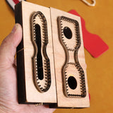DIY Leather Bag Strap Cutting Die Wooden Punching Craft Tool Stencil