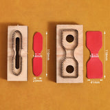 DIY Leather Bag Strap Cutting Die Wooden Punching Craft Tool Stencil