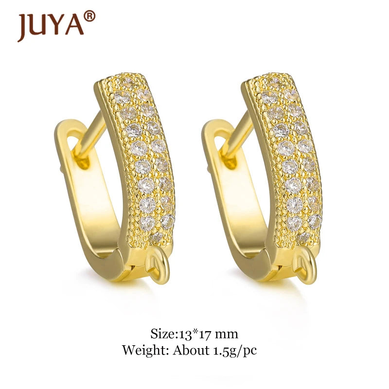 Crystal Leverback Earwire Earrings for Women DIY Jewelry Making