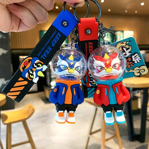 Cute Lion Dance Keychain Chinese Style Tiger Bag Pendant