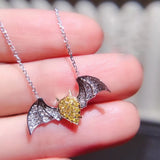 Devil Pendant High Necklace Yellow Zircon Jewelry