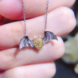 Devil Pendant High Necklace Yellow Zircon Jewelry
