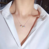 Devil Pendant High Necklace Yellow Zircon Jewelry
