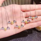 Devil Pendant High Necklace Yellow Zircon Jewelry