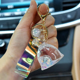 Lucky Bag Liquid Keychain Glow Quicksand Bottle Keychain