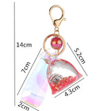 Lucky Bag Liquid Keychain Glow Quicksand Bottle Keychain