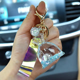 Lucky Bag Liquid Keychain Glow Quicksand Bottle Keychain