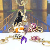 Mermaid Turtle Dolphin Octopus Keychain Bag Pendant