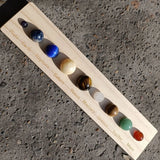 Mars Planet Ball Decoration with Show Plate and Solar System Stones