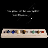 Mars Planet Ball Decoration with Show Plate and Solar System Stones