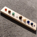 Mars Planet Ball Decoration with Show Plate and Solar System Stones