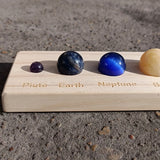 Mars Planet Ball Decoration with Show Plate and Solar System Stones
