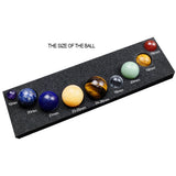 Mars Planet Ball Decoration with Show Plate and Solar System Stones