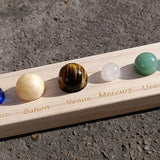 Mars Planet Ball Decoration with Show Plate and Solar System Stones