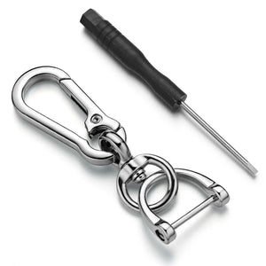 Metal Car Keyring Holder Horseshoe Buckle Key Chain K411