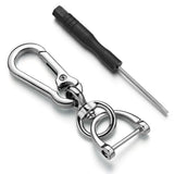Metal Car Keyring Holder Horseshoe Buckle Key Chain K411