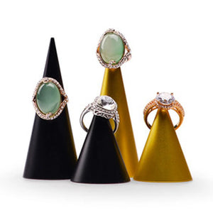 Metal Conical Ring Display Stand Jewelry Shooting Props