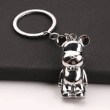 Metal Violent Bear Keychain Car Key Charm Pendant Gift