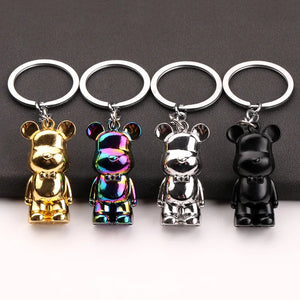 Metal Violent Bear Keychain Car Key Charm Pendant Gift