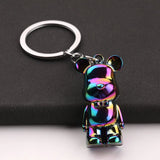 Metal Violent Bear Keychain Car Key Charm Pendant Gift