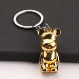 Metal Violent Bear Keychain Car Key Charm Pendant Gift