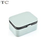 Mini Jewelry Carrier Box Portable Jewelry Box Ring Earrings PU Leather