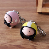 Motorcycle Helmet Key Ring Car Keychain Pendant