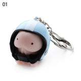 Motorcycle Helmet Key Ring Car Keychain Pendant