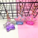 Liquid Quicksand Unicorn Keychain