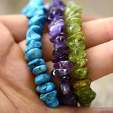 Bohemian Amethyst Turquoise Beads Friendship Slide Bracelet