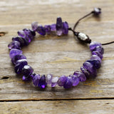 Bohemian Amethyst Turquoise Beads Friendship Slide Bracelet