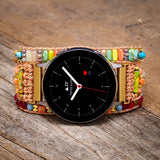 BOHO Vegan Orange Stone Watch Band for Women