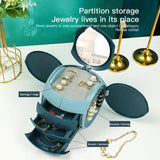 Multi-layer Jewelry Box with Mirror Storage Case