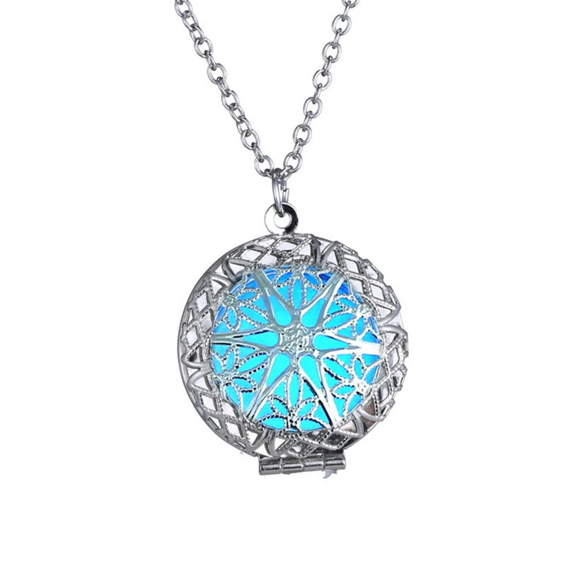 Luminous Chain Necklace Choker Pendant for Women