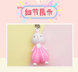 Creative Rabbit Keychain Thick Couple Keyring Bag Car Pendant