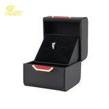 PU Leather Double Open Gem Box Ring Jewelry Box Organizer