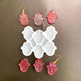 Palm Earring Silicone Mold for Resin Casting
