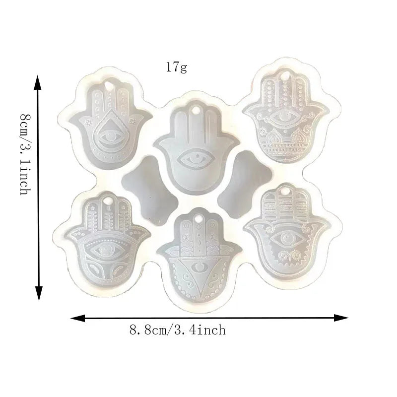Palm Earring Silicone Mold for Resin Casting