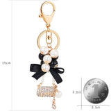 Pearl Handbag Keychain Bag Charm Car Key chain Pendant