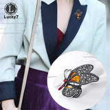 European&American Butterfly Brooch Retro Alloy Corsage Insect Pin