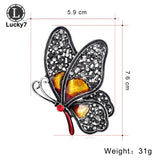 European&American Butterfly Brooch Retro Alloy Corsage Insect Pin