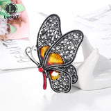 European&American Butterfly Brooch Retro Alloy Corsage Insect Pin
