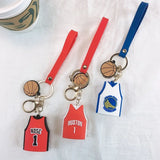 Athlete's Sport Shirt Key Chain Basketball Pendant Doll