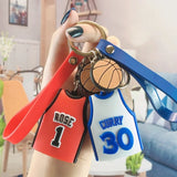 Athlete's Sport Shirt Key Chain Basketball Pendant Doll