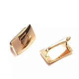 Metal Geometry Rectangular Glossy Earrings for Women Engagement Jewelry