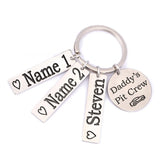 Personalized Family Member Dad Keychain