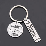 Personalized Family Member Dad Keychain