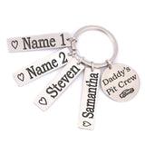 Personalized Family Member Dad Keychain