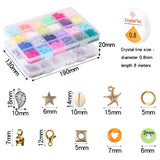 Polymer Clay Beads DIY Set Tool Parts Discs Loose Slice Bead Set for Bracelets